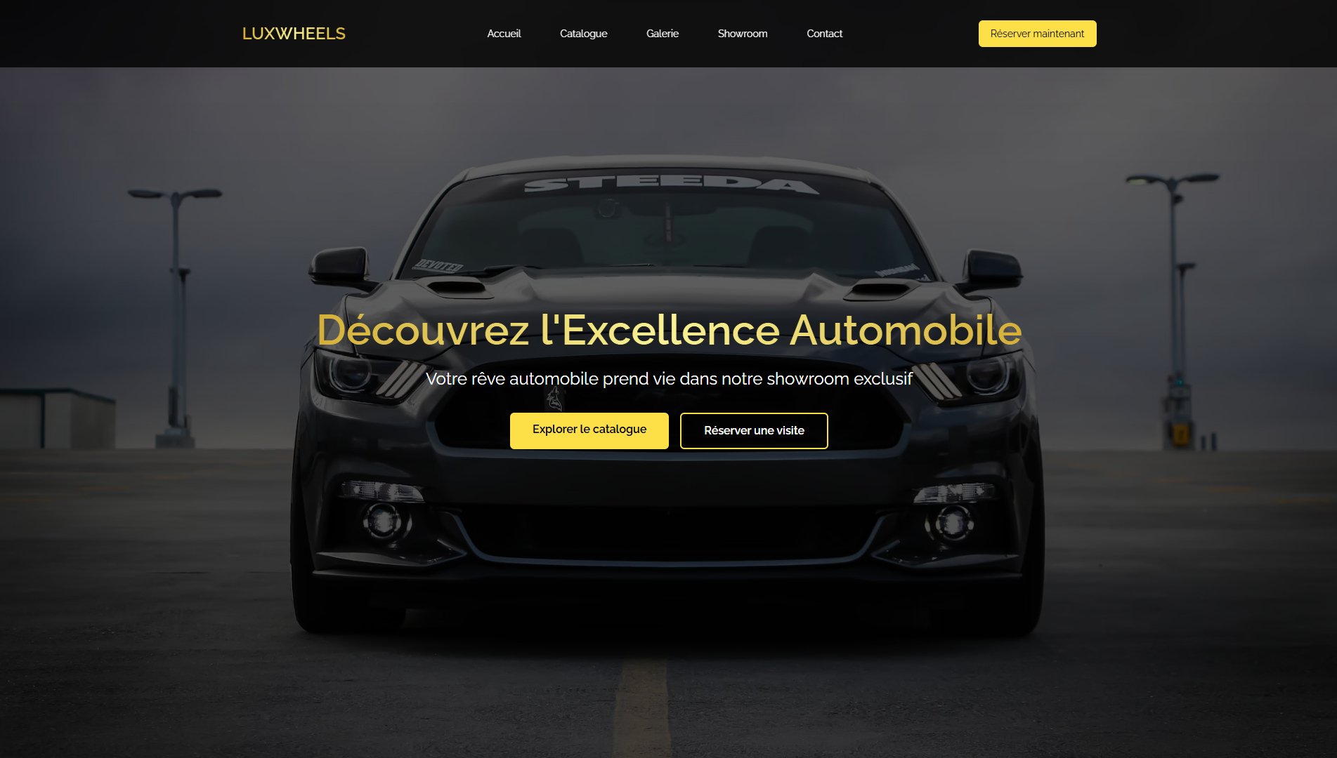 Showroom Voiture – Galerie Interactive de Véhicules